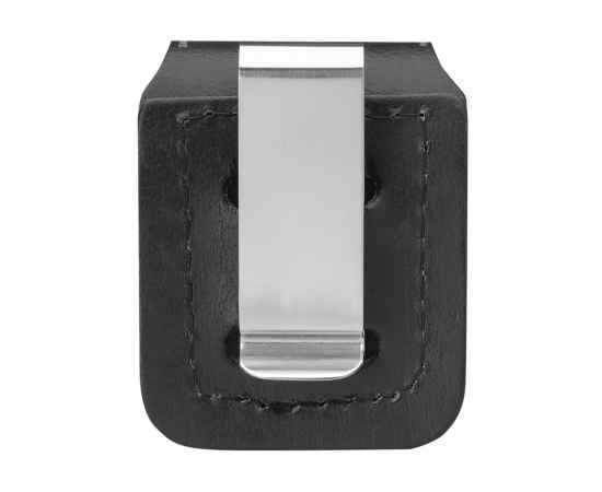 Чехол Zippo для зажигалки из натуральной кожи с клипом, черный, 57х30x75 мм, изображение 3