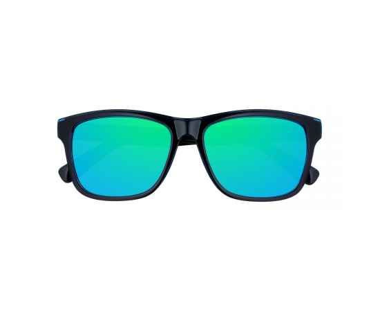Очки солнцезащитные ZIPPO, унисекс, черные с синим, оправа из поликарбоната, изображение 2