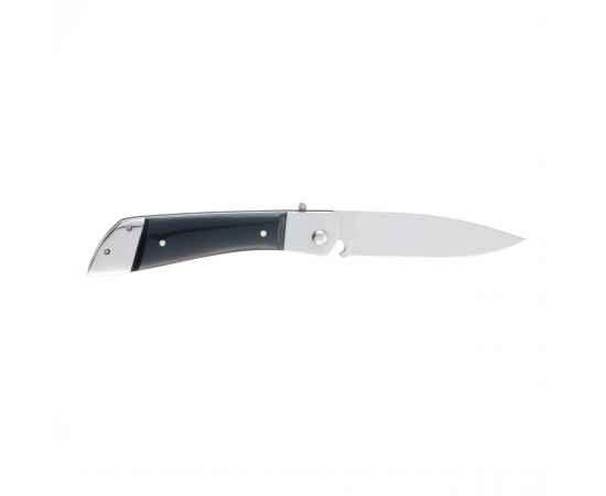 Нож складной Stinger, 90 мм (серебристый), материал рукояти: сталь, смола (чёрный), изображение 3