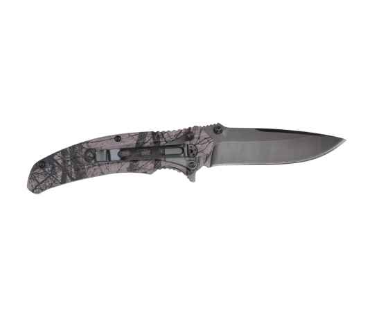 Нож складной Stinger, 84 мм, (чёрный), материал рукояти: алюминий (черный камуфляж), изображение 3
