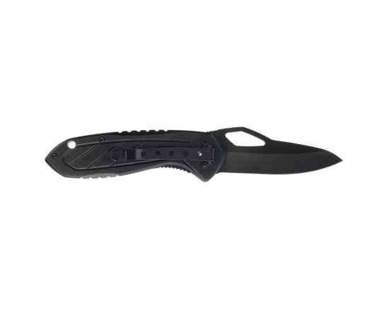 Нож складной Stinger, 80 мм, (чёрный), материал рукояти: алюминий (чёрный), изображение 3