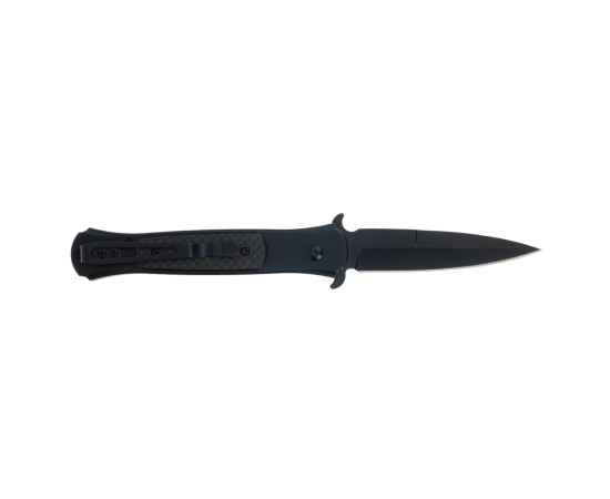 Нож складной Stinger, 118 мм, (черный), материал рукояти: нержавеющая сталь, карбон, изображение 3