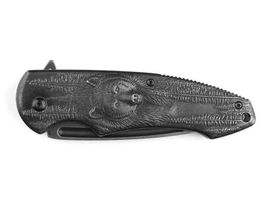 Нож складной Stinger, 82,5 мм (тёмно-серый), материал рукояти: сталь (тёмно-серый), изображение 2