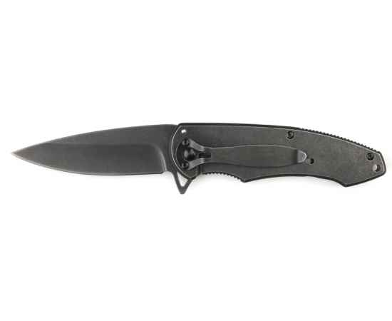 Нож складной Stinger, 82,5 мм (тёмно-серый), материал рукояти: сталь (тёмно-серый), изображение 3