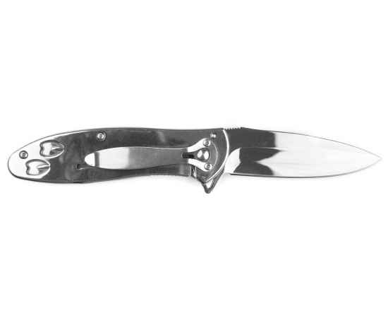 Нож складной Stinger, 82,5 мм, (серебристый), материал рукояти: сталь (серебристый), изображение 3