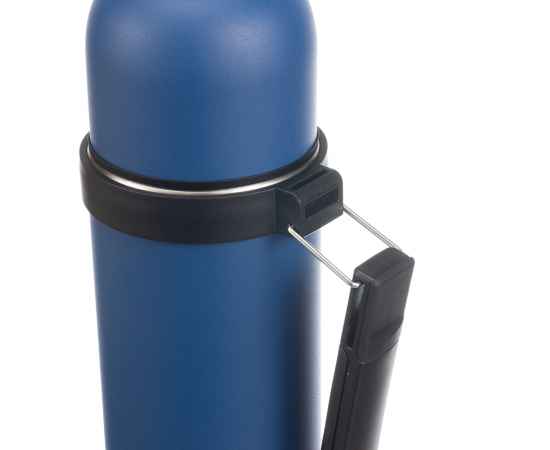 Термос Stinger, 1,2 л, широкий с ручкой, нержавеющая сталь, синий, 12,4 х 10,2 х 31,8 см, изображение 4