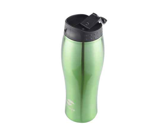 Термокружка Stinger, 0,4 л, сталь/пластик, зеленый глянцевый, 6,5х22,3 см, изображение 5