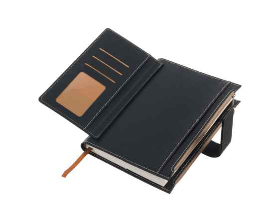 Записная книжка Pierre Cardin в обложке, черная, 21,5 х 15,5, 3,5 см, изображение 2