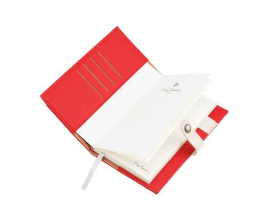 Записная книжка Pierre Cardin красная, 10,5 х 18,5 см, изображение 2