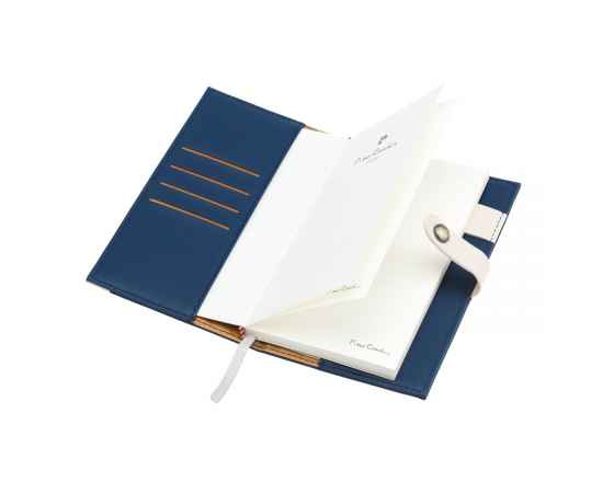 Записная книжка Pierre Cardin синяя, 10,5 х 18,5 см, изображение 2