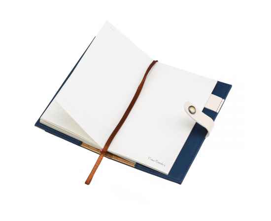Записная книжка Pierre Cardin синяя, 10,5 х 18,5 см, изображение 3