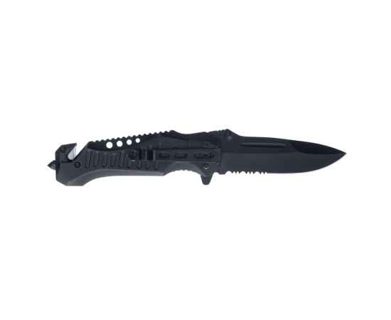 Нож складной Stinger, 90 мм, (чёрный), материал рукояти:сталь/алюминий (серый камуфляж/чёрный), изображение 3