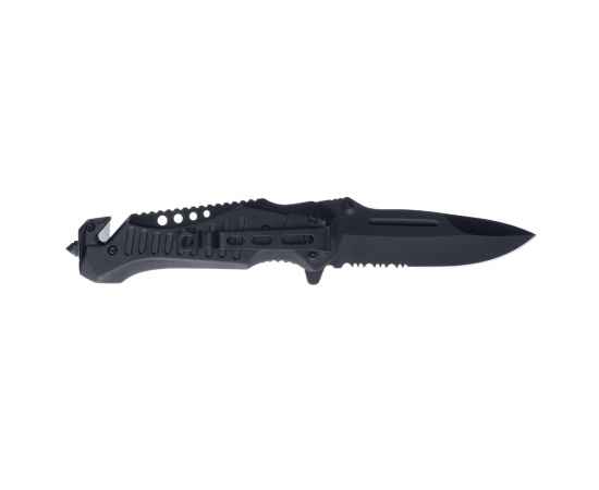 Нож складной Stinger, 90 мм, (чёрный), материал рукояти: сталь/алюминий (серый камуфляж/чёрный), изображение 3
