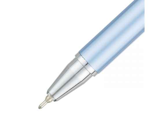 Ручка шариковая Pierre Cardin ACTUEL. Цвет - серебристо-голубой. Упаковка Р-1, изображение 2
