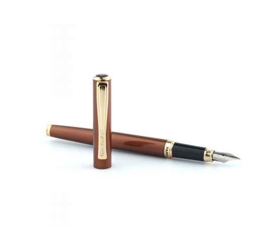 Ручка перьевая Pierre Cardin ECO, цвет - коричневый металлик. Упаковка Е, изображение 7