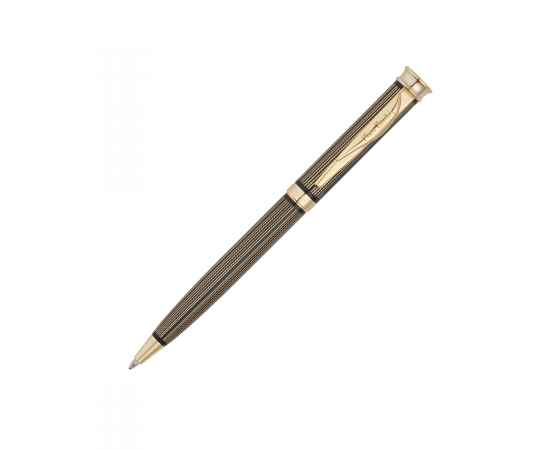 Ручка шариковая Pierre Cardin TRESOR. Цвет - черный и золотистый. Упаковка В., изображение 2