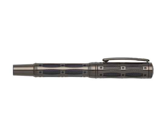 Ручка перьевая Pierre Cardin THE ONE, цвет - черненая сталь и черный. Упаковка L., изображение 4