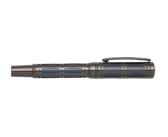 Ручка перьевая Pierre Cardin THE ONE. Цвет - черненая сталь и т.синий. Упаковка L, изображение 4