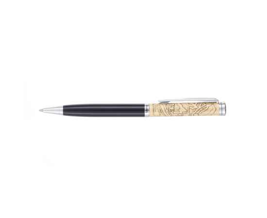 Ручка шариковая Pierre Cardin GAMME. Цвет - черный и золотистый. Упаковка Е или Е-1, изображение 3