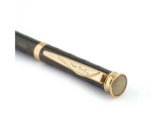 Ручка шарковая Pierre Cardin TRESOR. Цвет - 'оружейная сталь'. Упаковка В., изображение 4