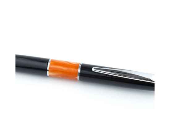 Ручка шариковая Pierre Cardin LIBRA, цвет - черный и оранжевый. Упаковка В, изображение 4
