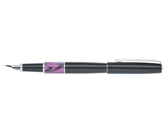 Ручка перьевая Pierre Cardin LIBRA, цвет - черный и фиолетовый. Упаковка В., изображение 4