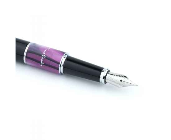 Ручка перьевая Pierre Cardin LIBRA, цвет - черный и фиолетовый. Упаковка В., изображение 6