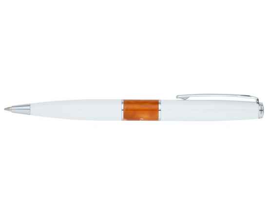 Ручка шариковая Pierre Cardin LIBRA, цвет - белый и оранжевый. Упаковка В, изображение 3