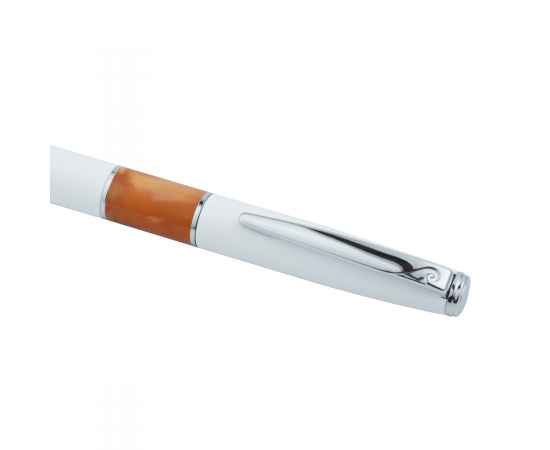 Ручка шариковая Pierre Cardin LIBRA, цвет - белый и оранжевый. Упаковка В, изображение 4
