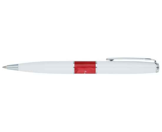 Ручка шариковая Pierre Cardin LIBRA, цвет - белый и красный. Упаковка В, изображение 3
