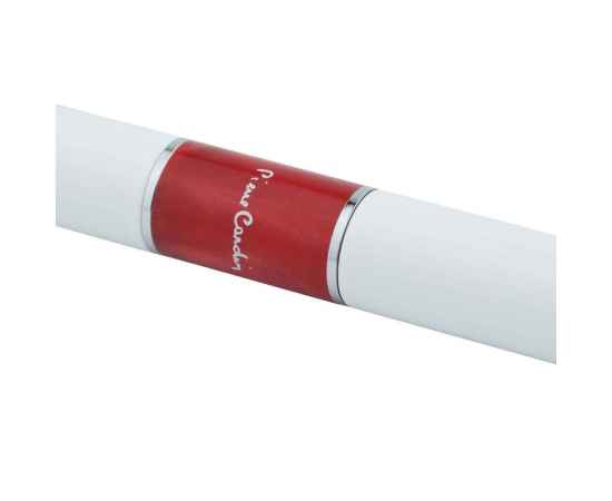 Ручка шариковая Pierre Cardin LIBRA, цвет - белый и красный. Упаковка В, изображение 4