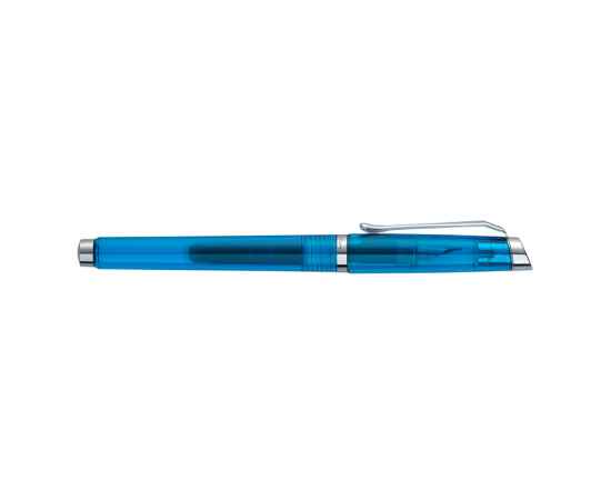 Ручка перьевая Pierre Cardin I-SHARE. Цвет - синий прозрачный.Упаковка Е-2., изображение 4