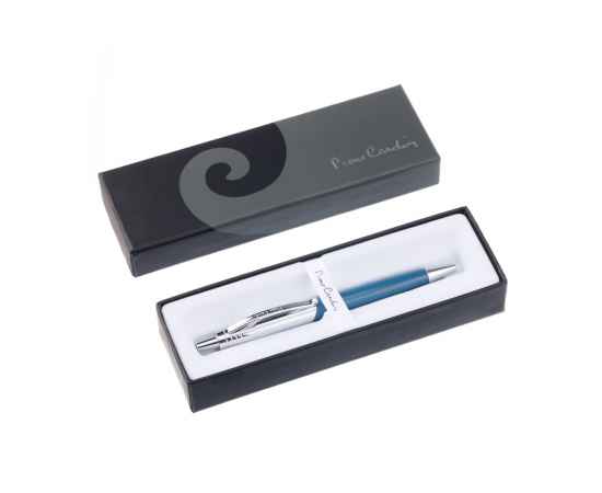 Ручка шариковая Pierre Cardin EASY, цвет - серо-голубой. Упаковка Е-2, изображение 3