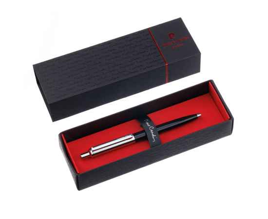 Ручка шариковая Pierre Cardin EASY, цвет - черный и серебристый. Упаковка Е, изображение 6