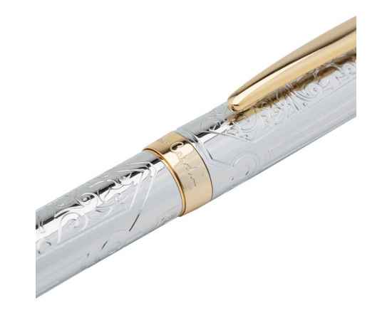 Ручка шариковая Pierre Cardin RENAISSANCE, цвет - серебристый. Упаковка B., изображение 5
