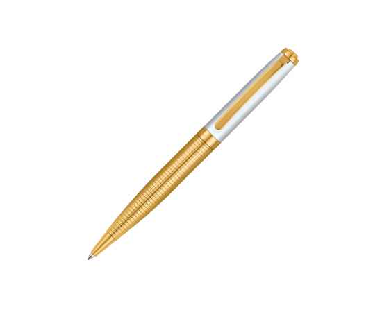 Ручка шариковая Pierre Cardin GOLDEN. Цвет - золотистый и белый. Упаковка B-1, изображение 2