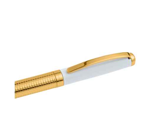 Ручка шариковая Pierre Cardin GOLDEN. Цвет - золотистый и белый. Упаковка B-1, изображение 5