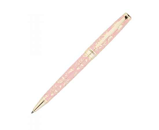 Ручка шариковая Pierre Cardin RENAISSANCE. Цвет - розовый и золотистый. Упаковка В-2., изображение 2