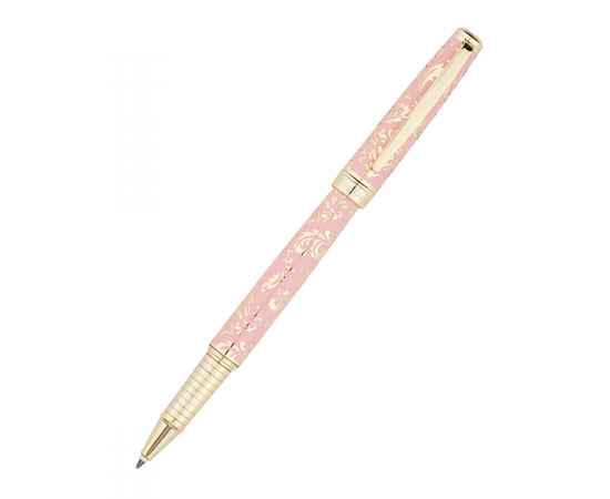 Ручка - роллер Pierre Cardin RENAISSANCE. Цвет - розовый и золотистый. Упаковка В-2., изображение 2