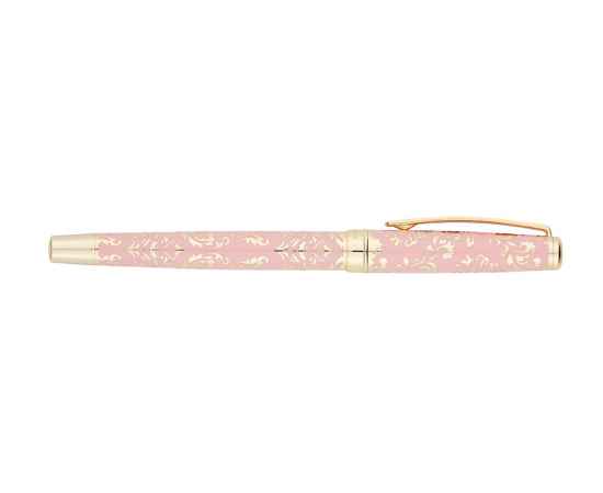 Ручка - роллер Pierre Cardin RENAISSANCE. Цвет - розовый и золотистый. Упаковка В-2., изображение 4