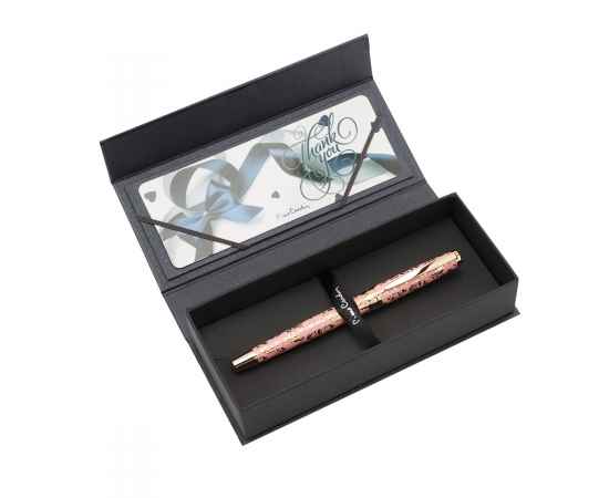 Ручка - роллер Pierre Cardin RENAISSANCE. Цвет - розовый и золотистый. Упаковка В-2., изображение 8