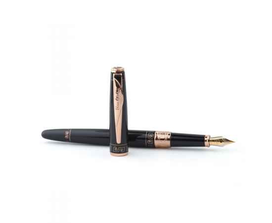 Ручка перьевая Pierre Cardin SECRET Business, цвет - черный с орнаментом. Упаковка B, изображение 7