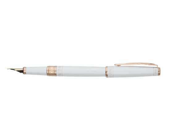 Ручка перьевая Pierre Cardin SECRET Business, цвет - белый с орнаментом. Упаковка B, изображение 4