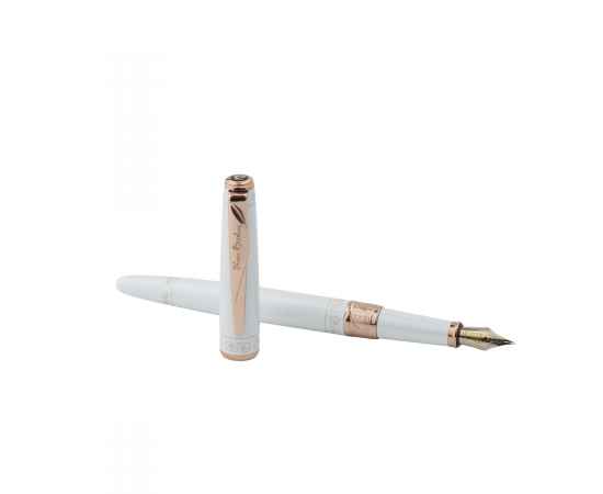 Ручка перьевая Pierre Cardin SECRET Business, цвет - белый с орнаментом. Упаковка B, изображение 7