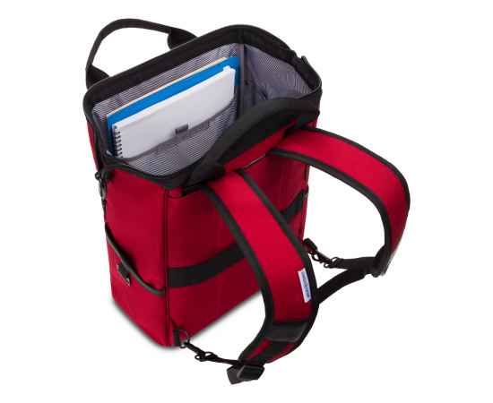 Рюкзак SWISSGEAR 16,5'Doctor Bags, красный/черный, полиэстер 900D/ПВХ, 29 x 17 x 41 см, 20 л, изображение 12