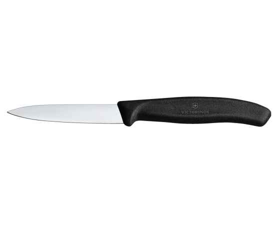 Набор из 3 ножей VICTORINOX Swiss Classic: 2 ножа для овощей 8 см, столовый нож 11 см, чёрная ручка, изображение 2