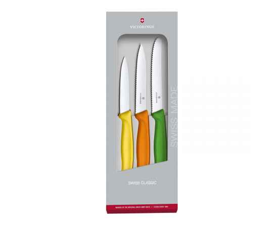Набор из 3 ножей VICTORINOX Swiss Classic: 2 ножа для овощей 8 и 10 см, столовый нож 11 см, изображение 5