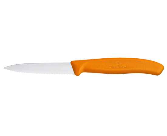 Набор из 3 ножей для овощей VICTORINOX: красный нож 8 см, оранжевый нож 8 см, зелёный нож 11 см, изображение 3