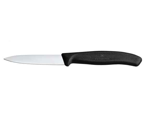 Набор из 11 кухонных ножей VICTORINOX, чёрная рукоять, в подставке из бука высотой 35,5 см, изображение 7