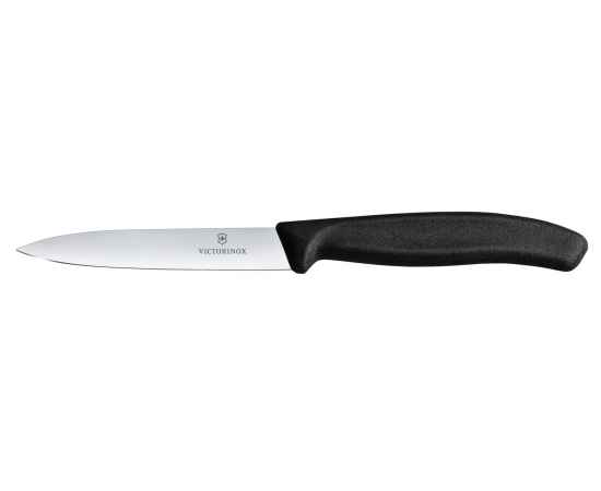 Набор из 11 кухонных ножей VICTORINOX, чёрная рукоять, в подставке из бука высотой 35,5 см, изображение 8